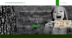 Desktop Screenshot of howtogetmoneyfastforkids.com